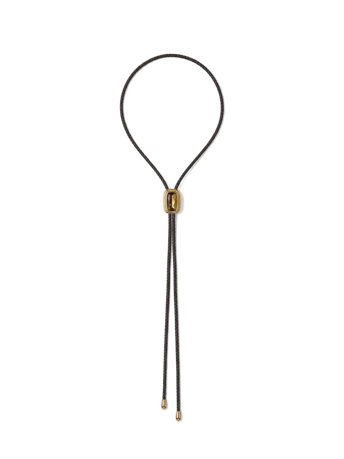 Braided Leather Bolo