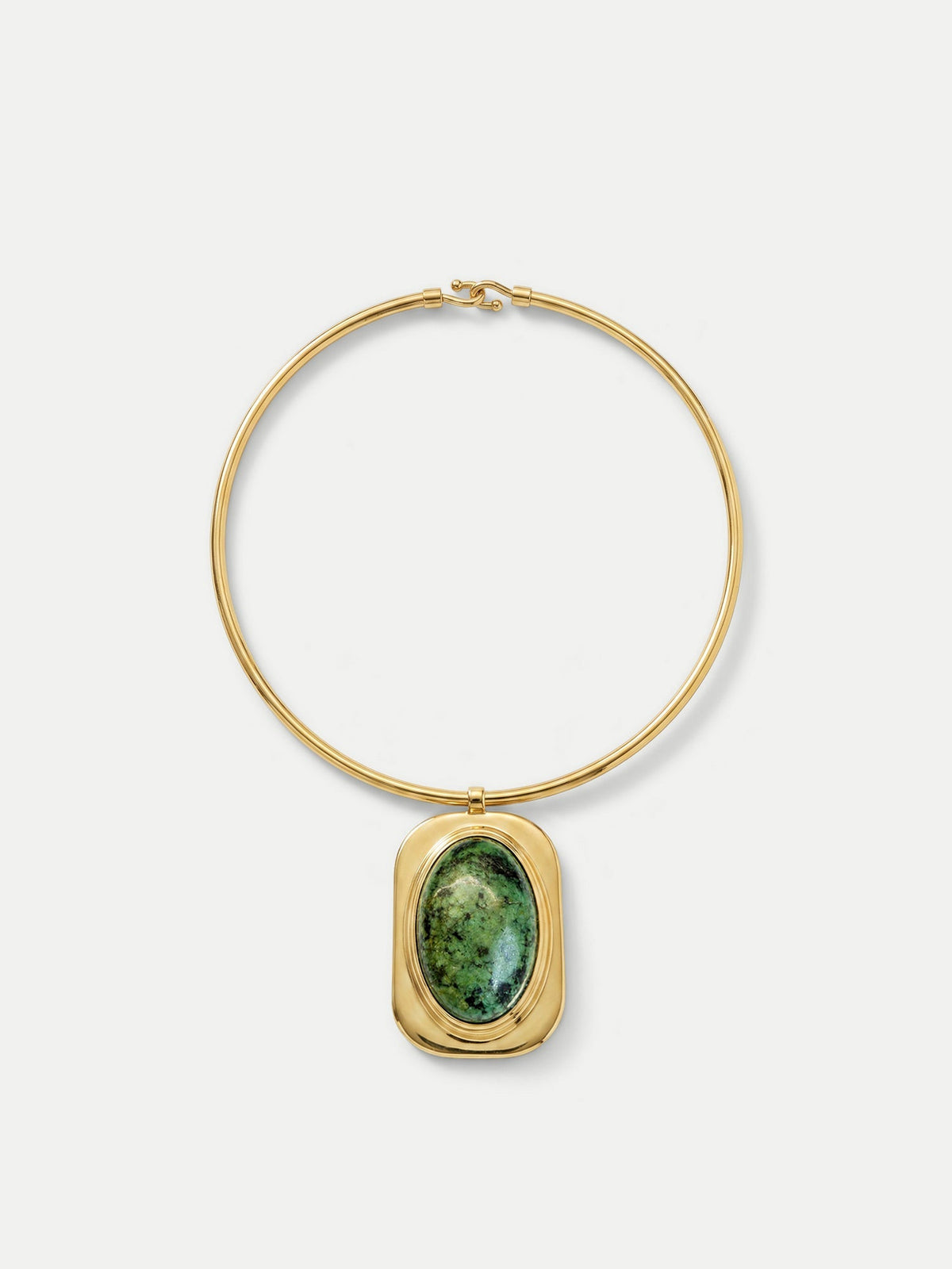 Turquoise Cabochon Collar Necklace