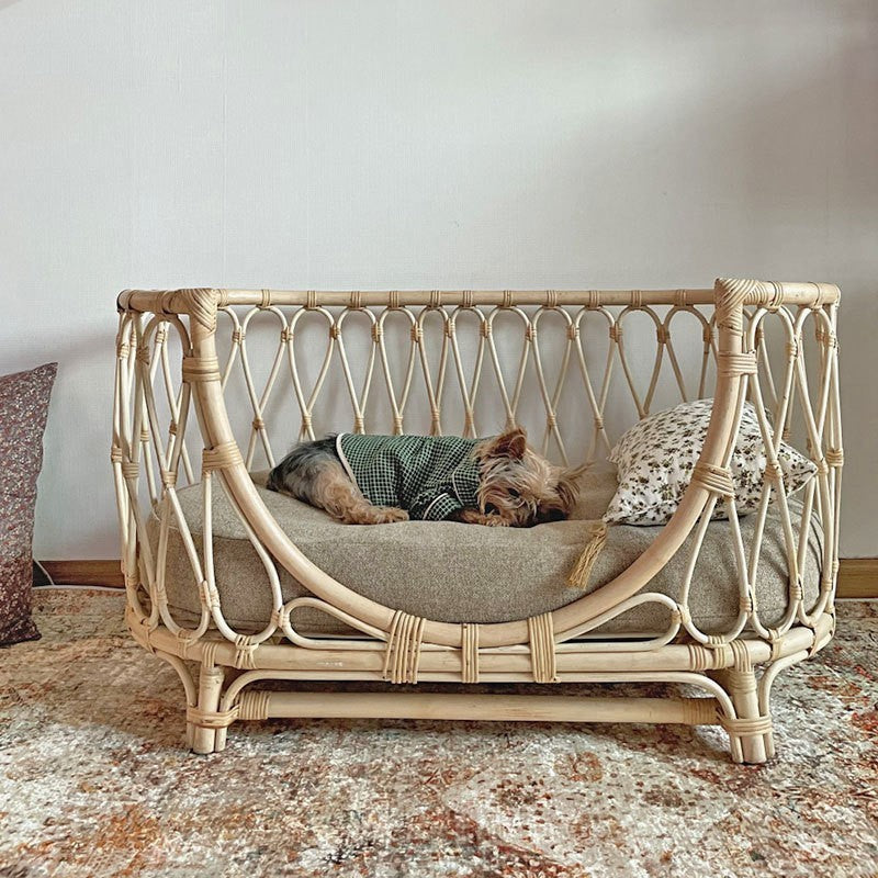 Handmade Rattan Woven Pet Bed Sofa