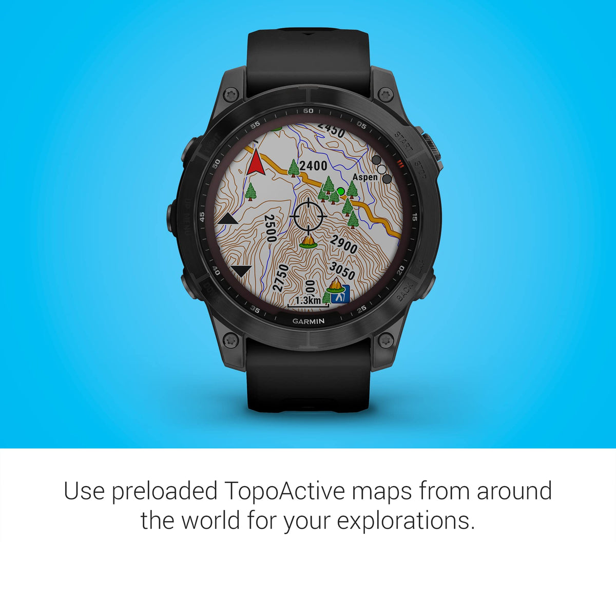 Garmin fenix 7 Solar GPS Smartwatch 47mm - Slate Gray - 010-02540-10