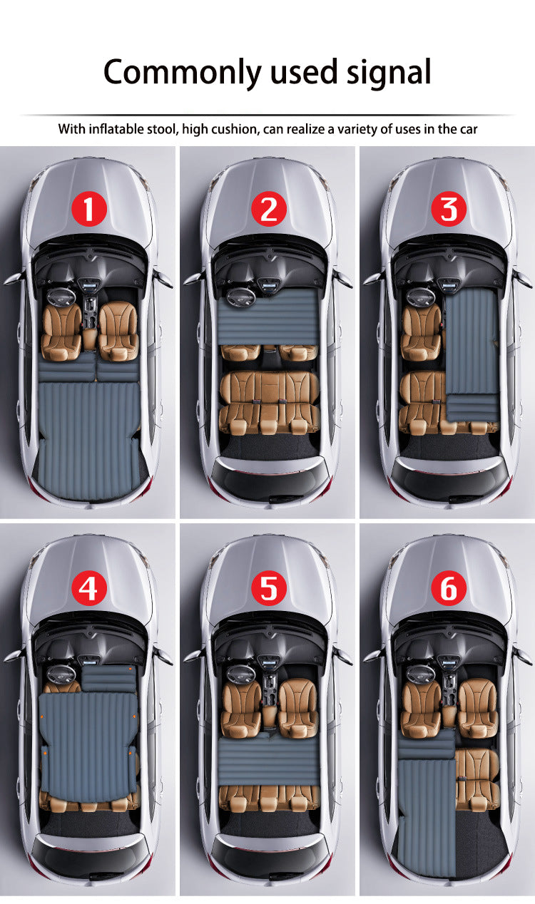 Portable Inflatable Car Bed for Hatchback Travel