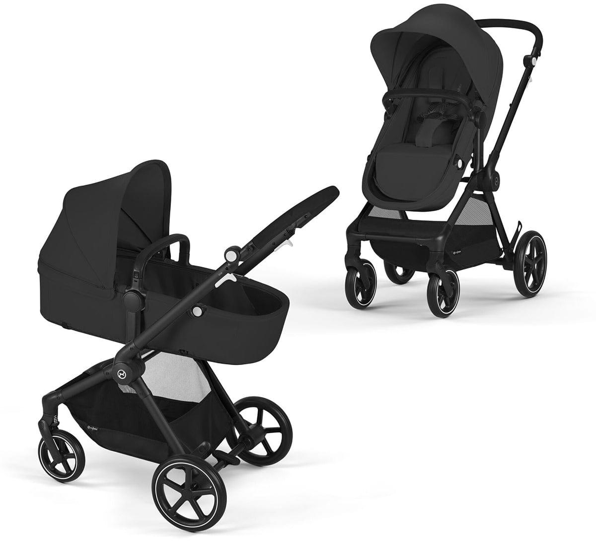 Cybex OPEN BOX EOS 2-in-1 Stroller - Moon Black