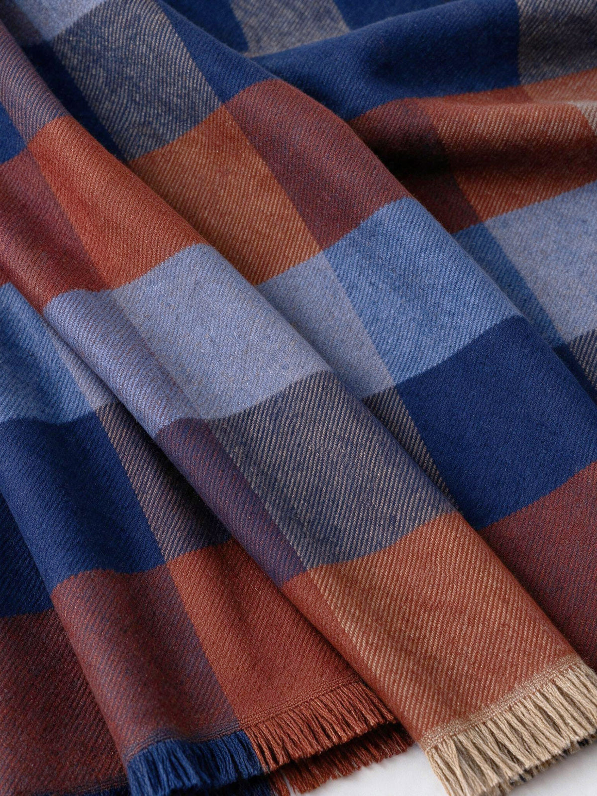 Plaid Wool Scarf