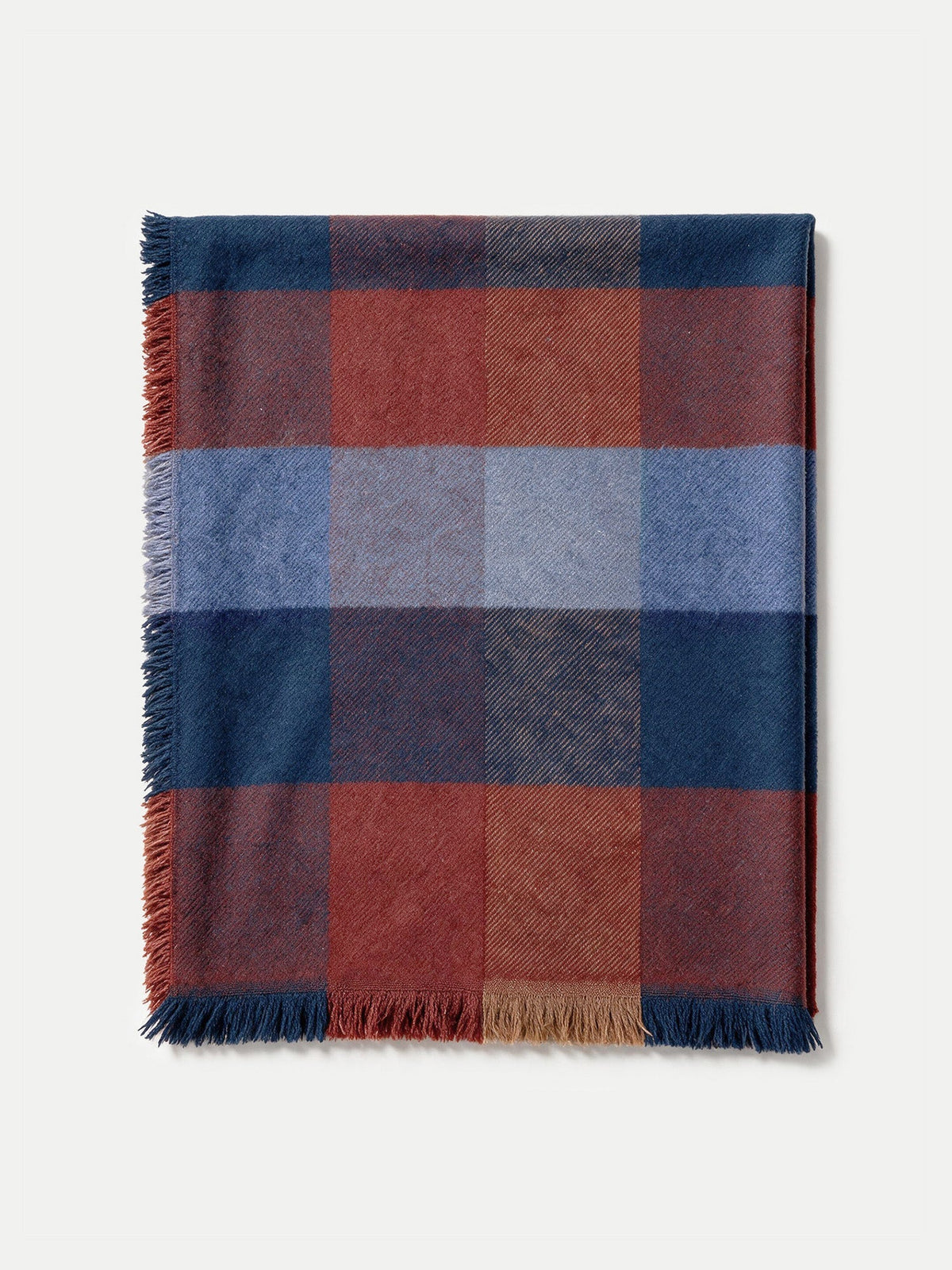 Plaid Wool Scarf