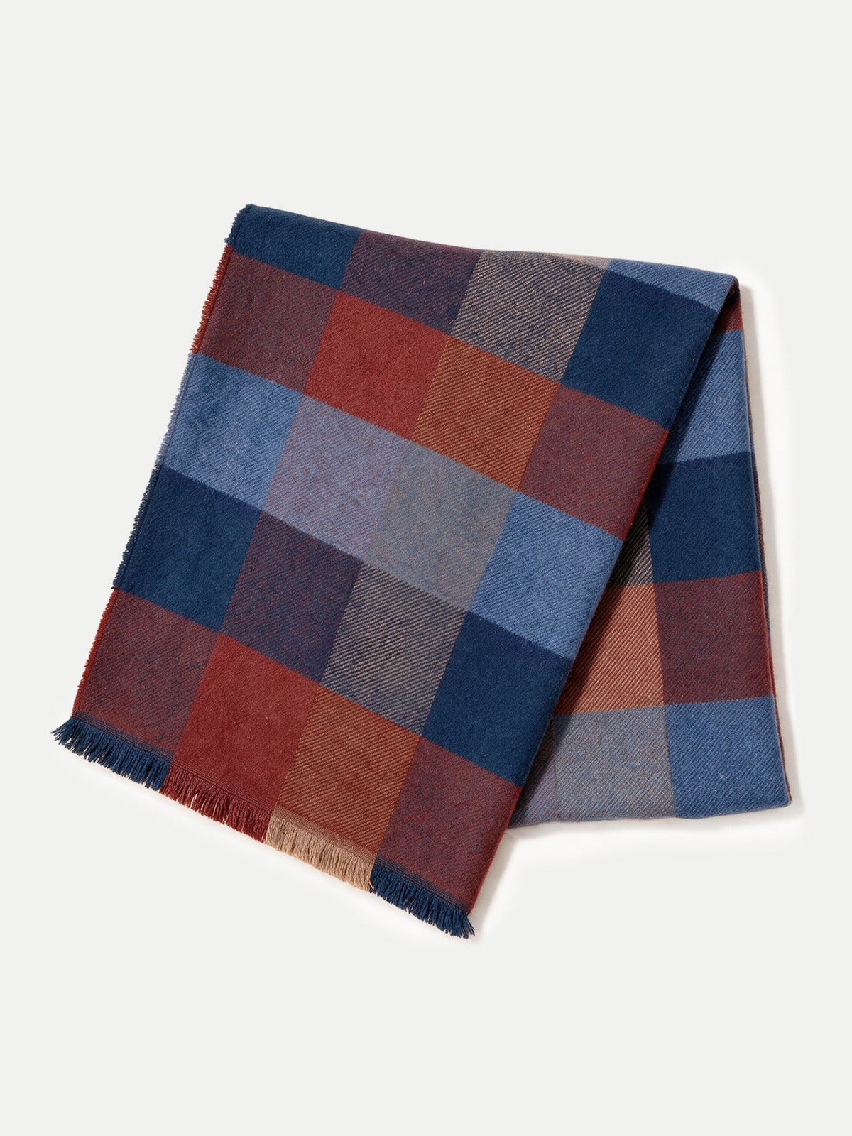 Plaid Wool Scarf