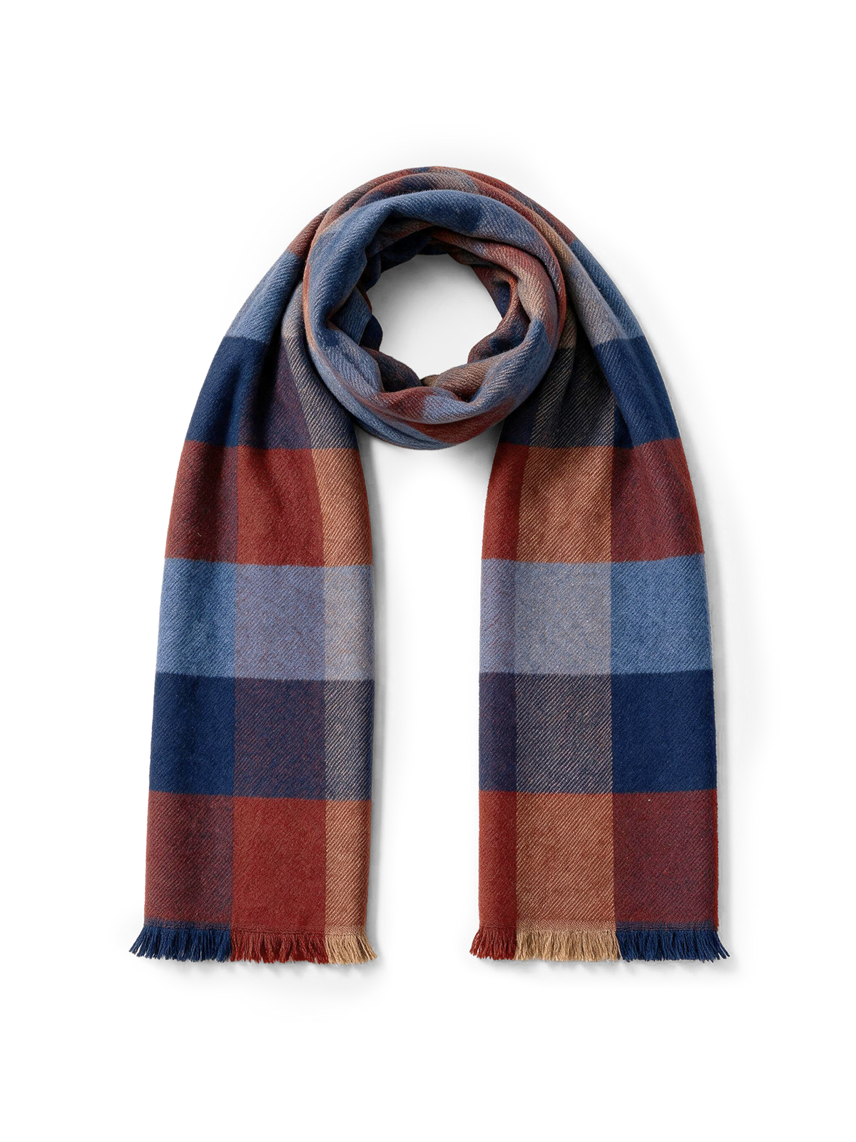 Plaid Wool Scarf