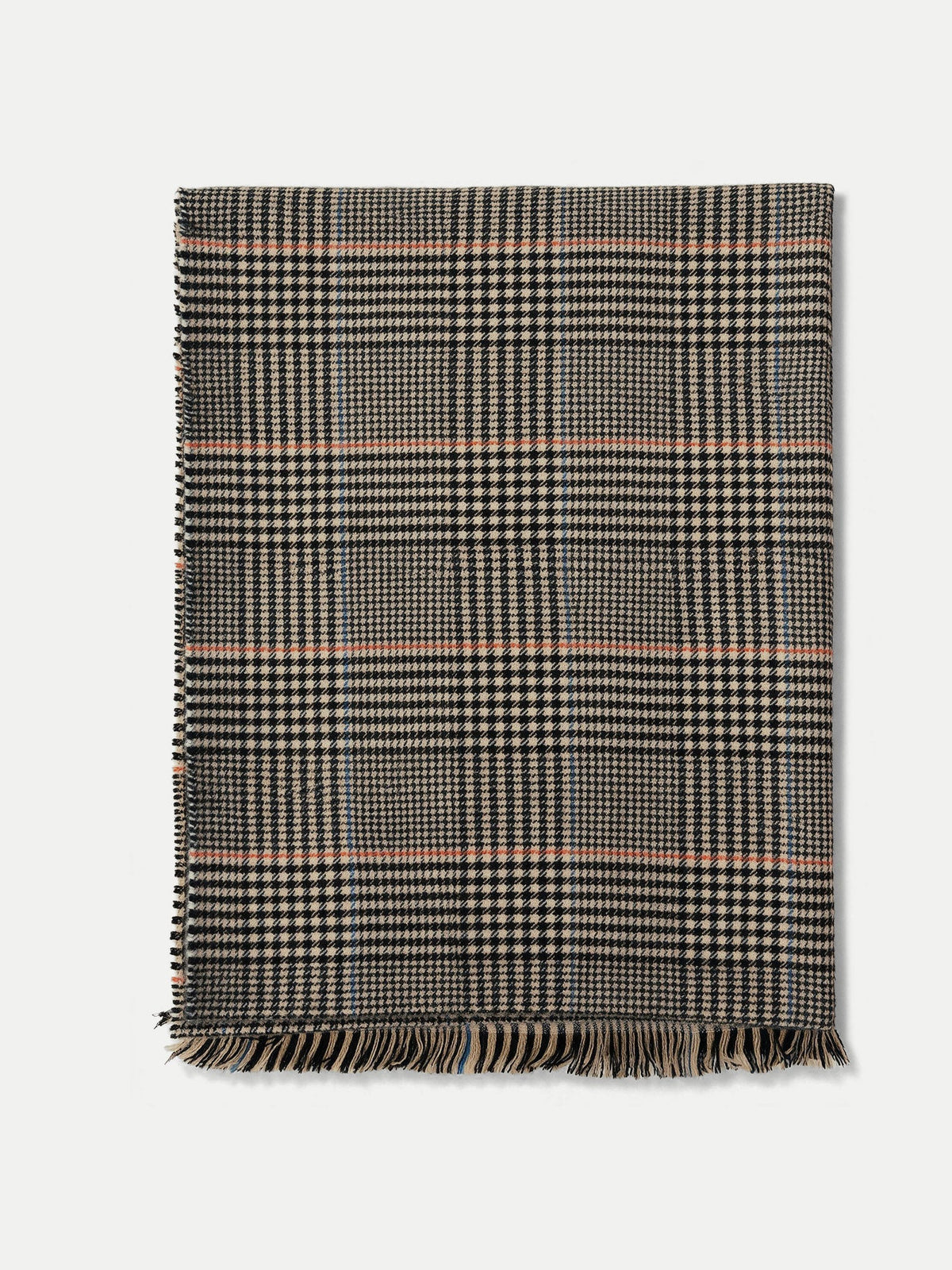 Houndstooth Wool Scarf