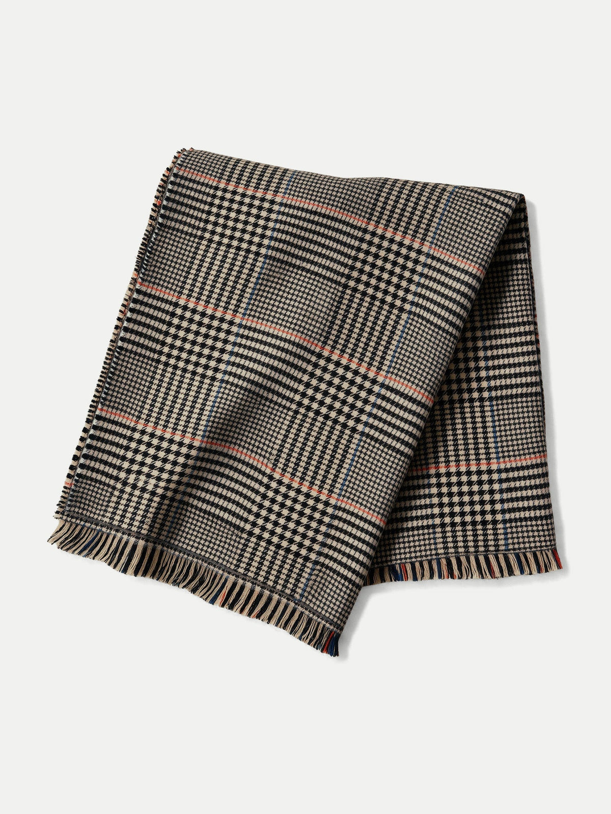 Houndstooth Wool Scarf