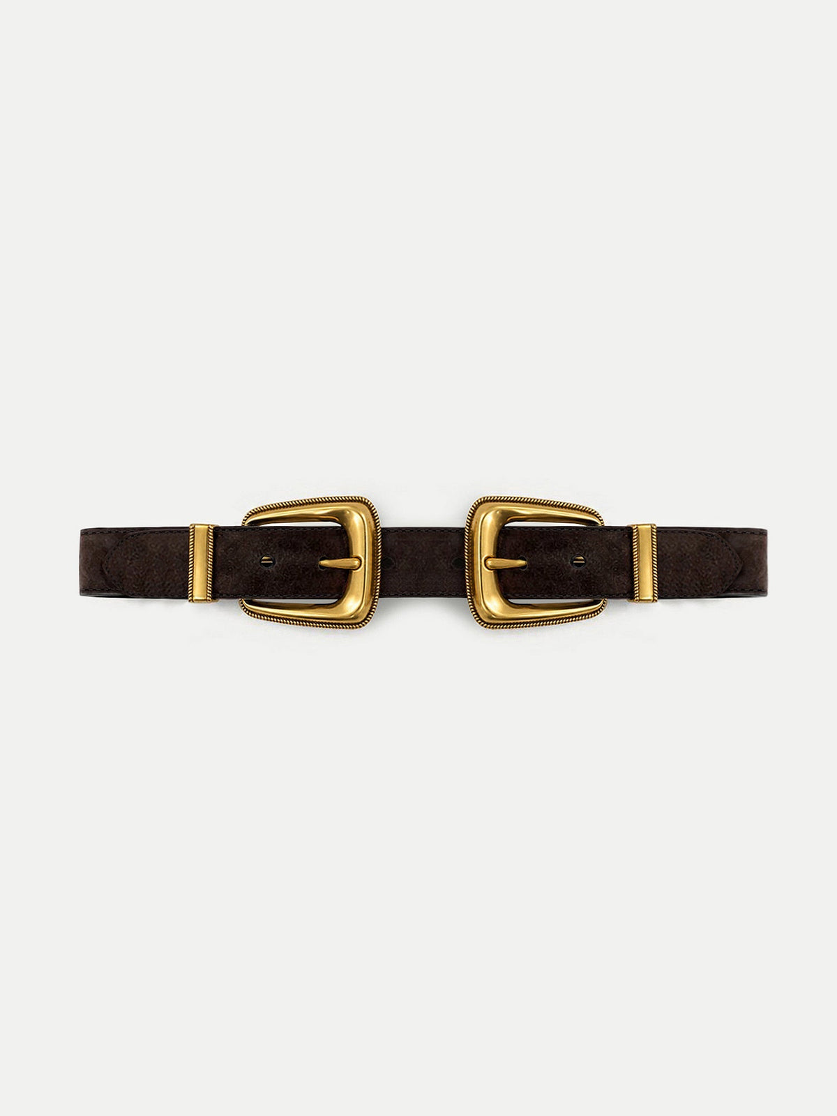 Double-Buckle Arch Waist Belt