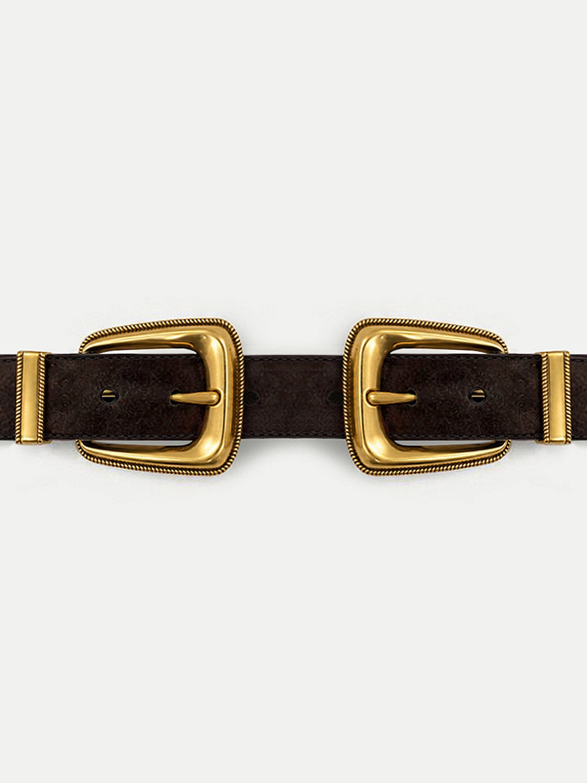 Double-Buckle Arch Waist Belt