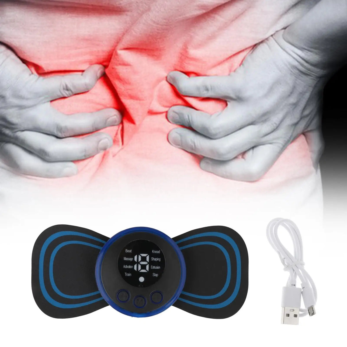 Adjustable Reusable Mini Electric Neck Massager