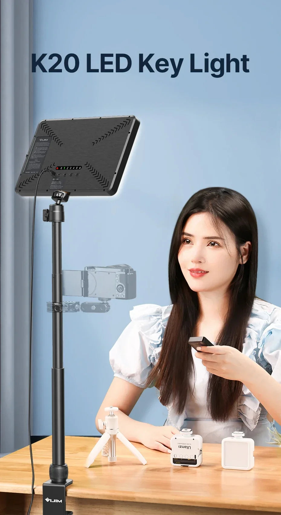 VIJIM K20 Pro Desktop LED Panel Light