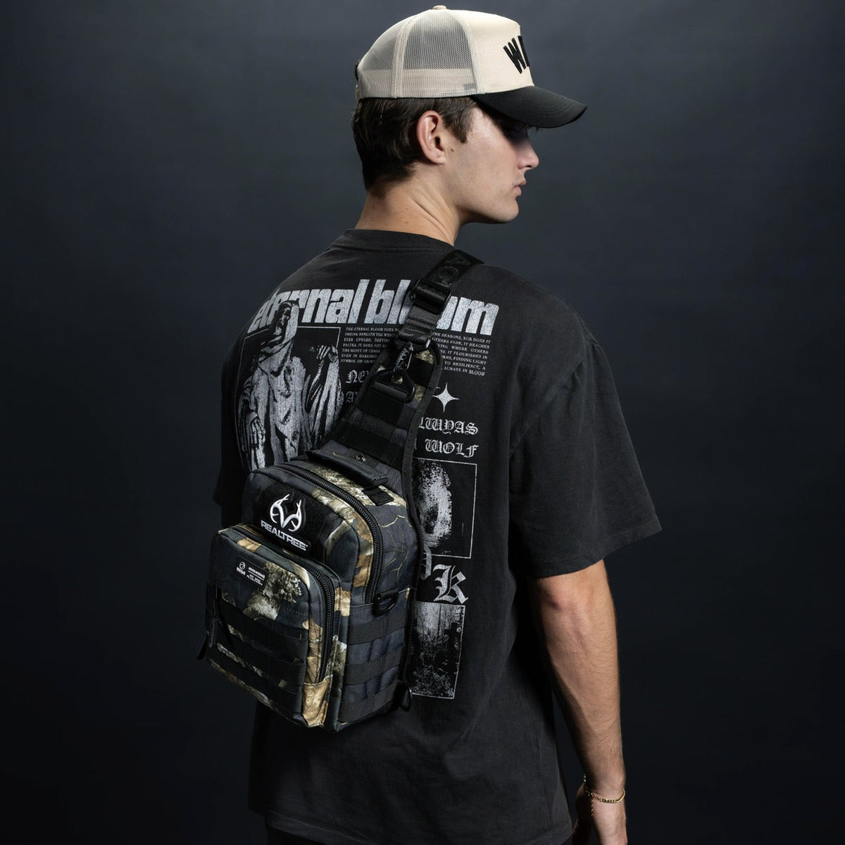 9L Tactical Sling Bag Realtree Edge Black