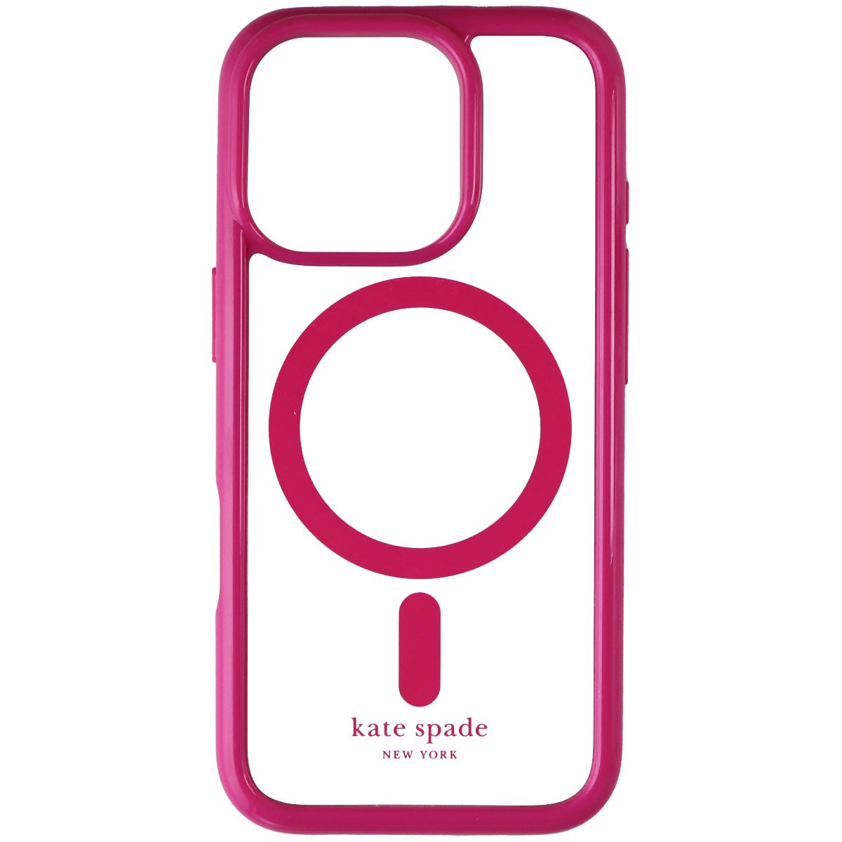Kate Spade Ultra Protective Case for MagSafe for iPhone 16 Pro - Pink/Clear - New