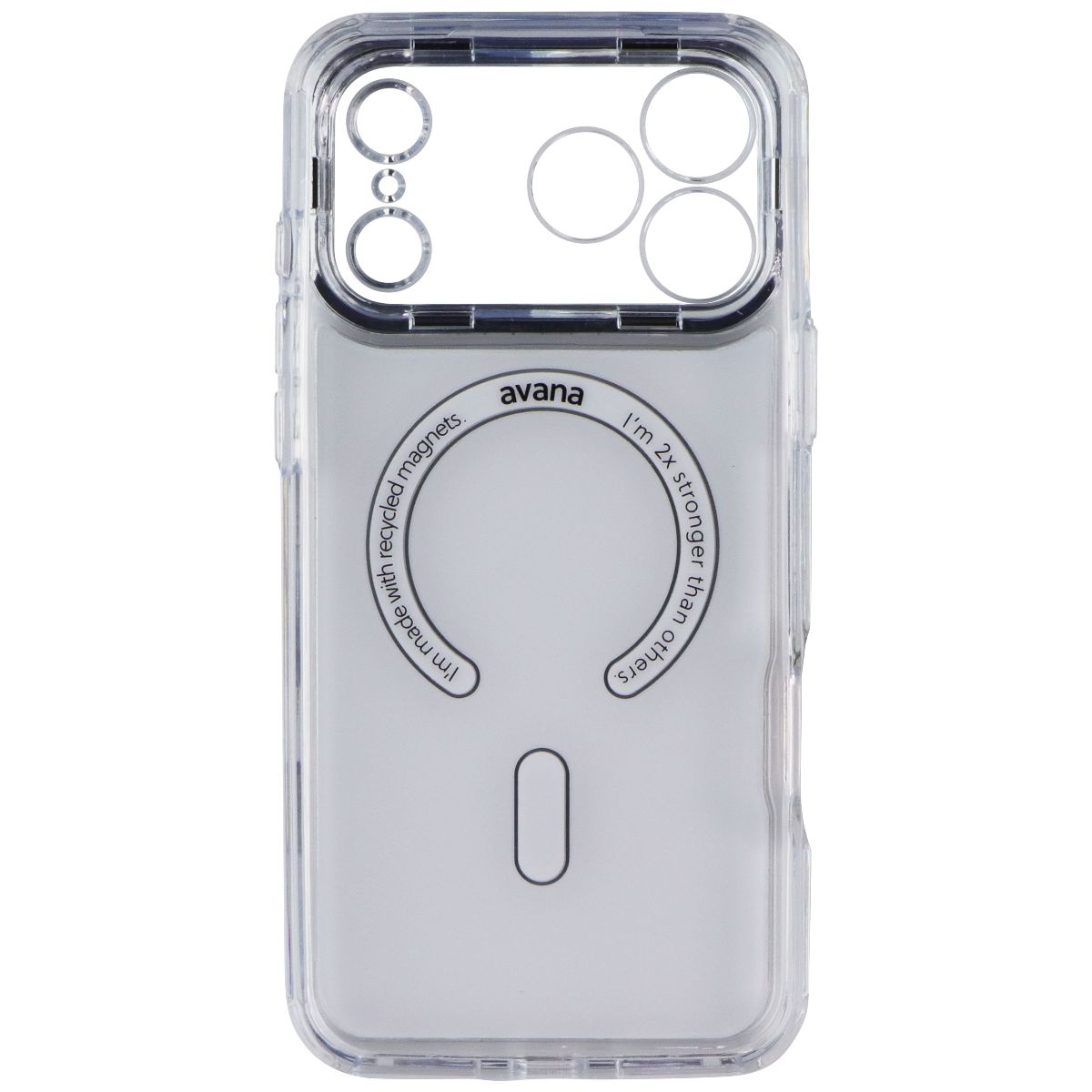 Avana Glim Ice Series Case for MagSafe for iPhone 17 Pro Max - Clear/Mirror - New