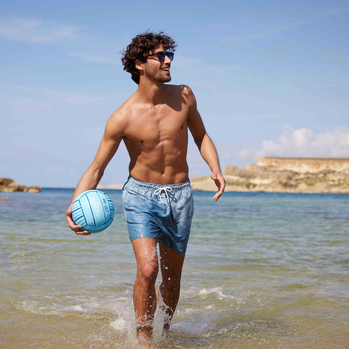 Adler Mens Swimshorts - Pale Blue