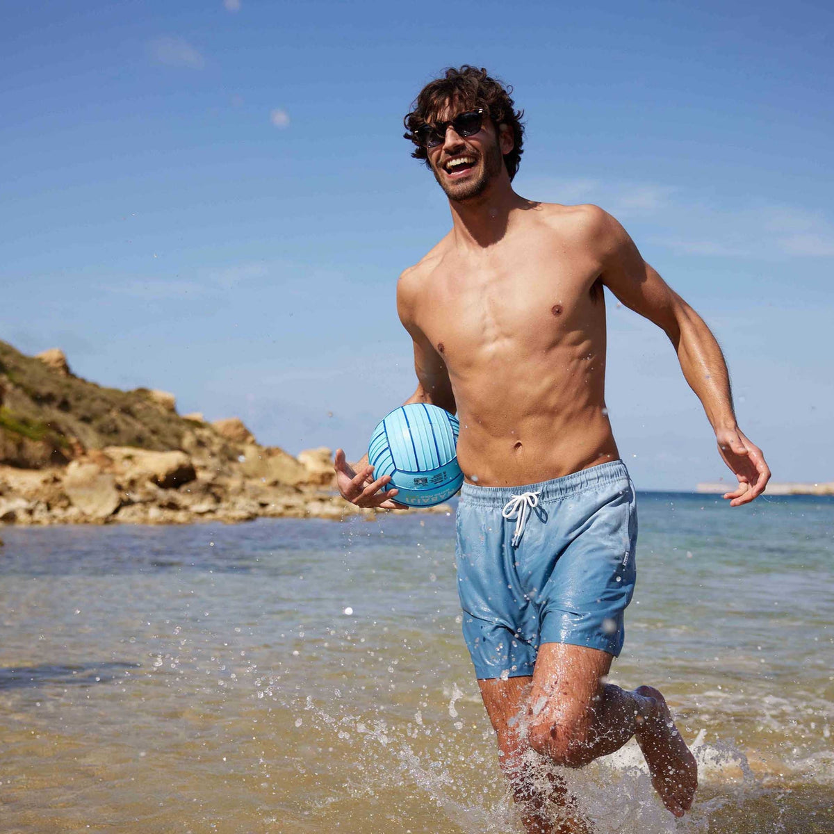 Adler Mens Swimshorts - Pale Blue