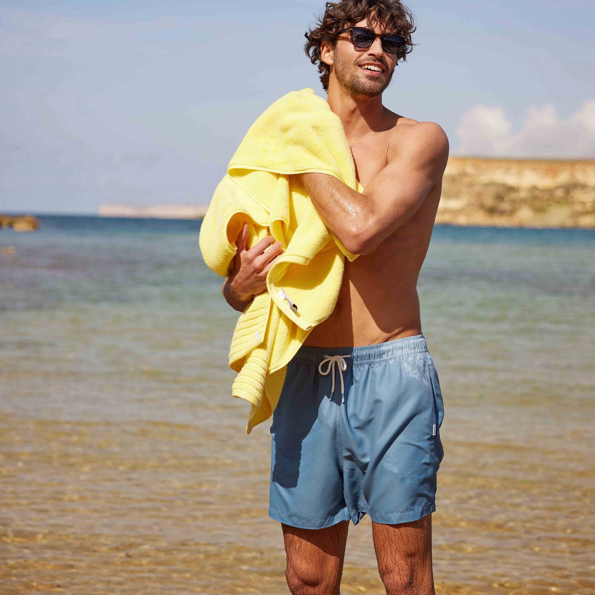 Adler Mens Swimshorts - Pale Blue