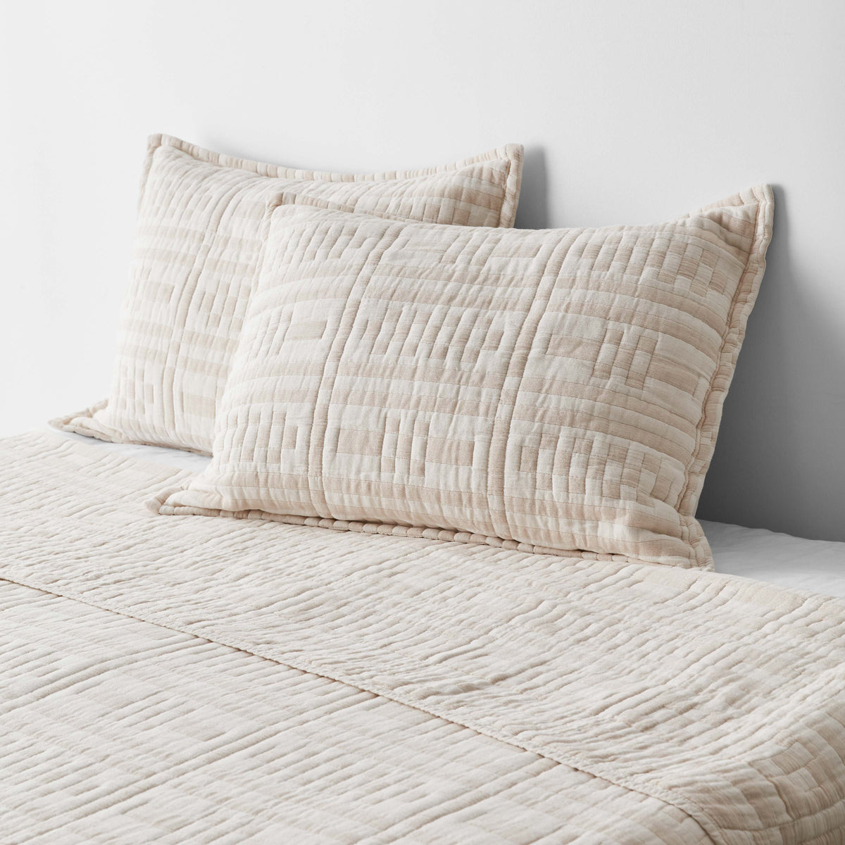 Alegria Organic Cotton Quilted Shams