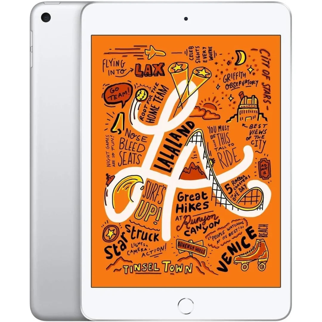 Apple iPad Mini (5th Generation, 2019) – 7.9" Wi-Fi + Cellular – 256GB – Silver – MUXN2LL/A