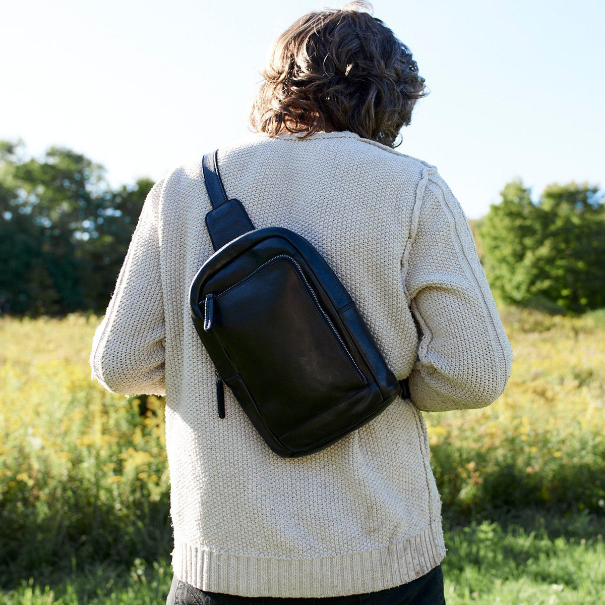 Austin Leather Sling Bag