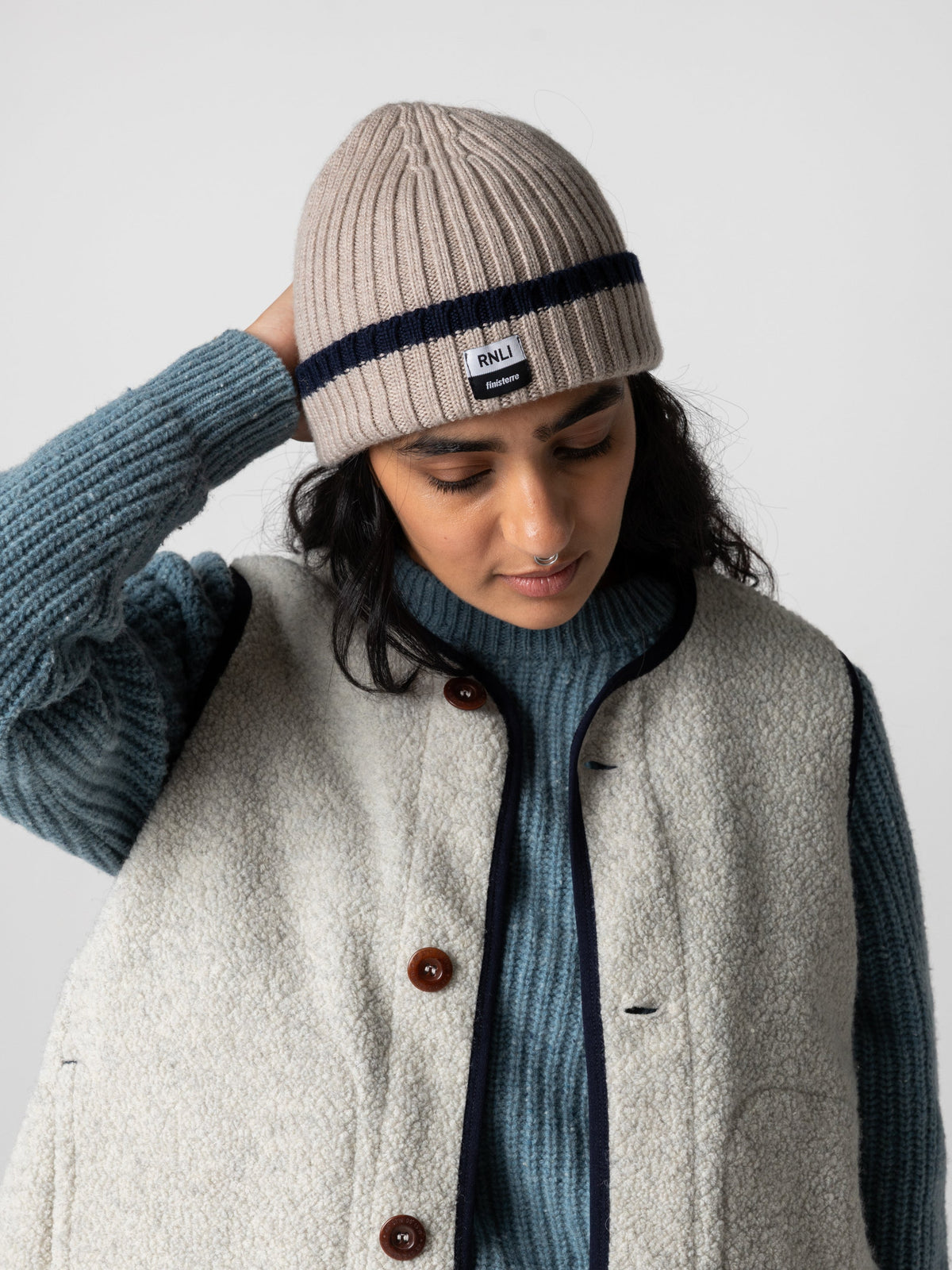 RNLI Tipped Fisherman Beanie
