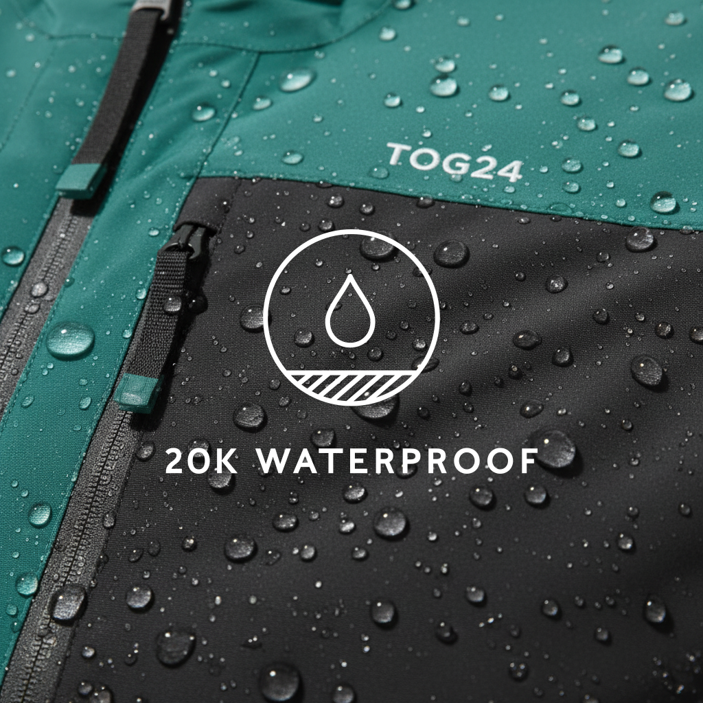 Avoriaz Mens Performance Waterproof Insulated Ski Jacket - Dark Turquoise/Black