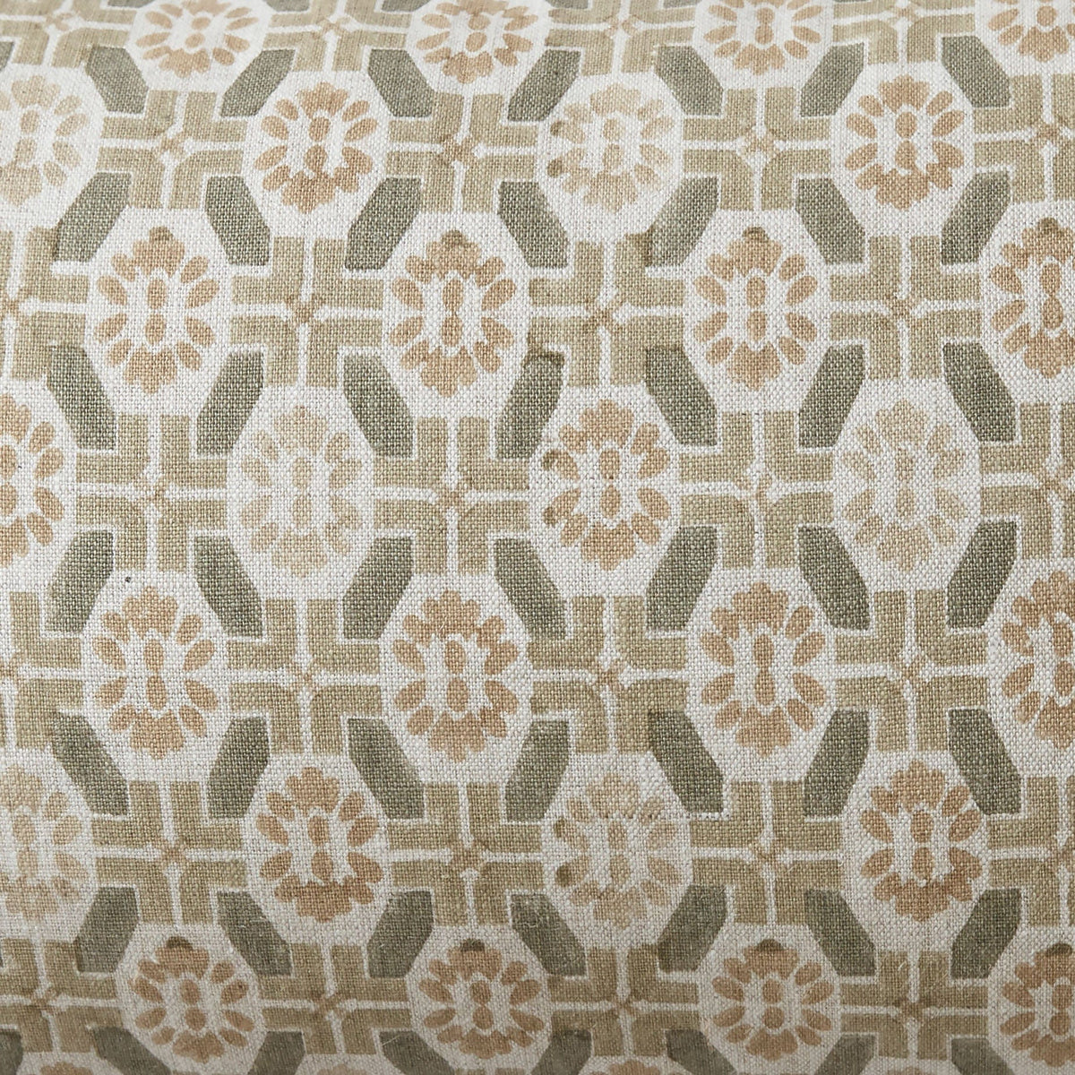Ayana Block Print Lumbar Pillow