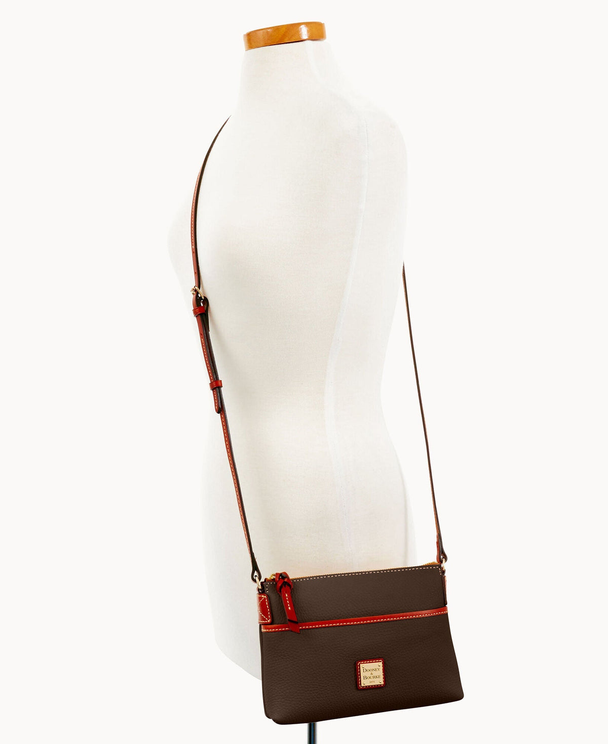 Pebble Grain Ginger Crossbody