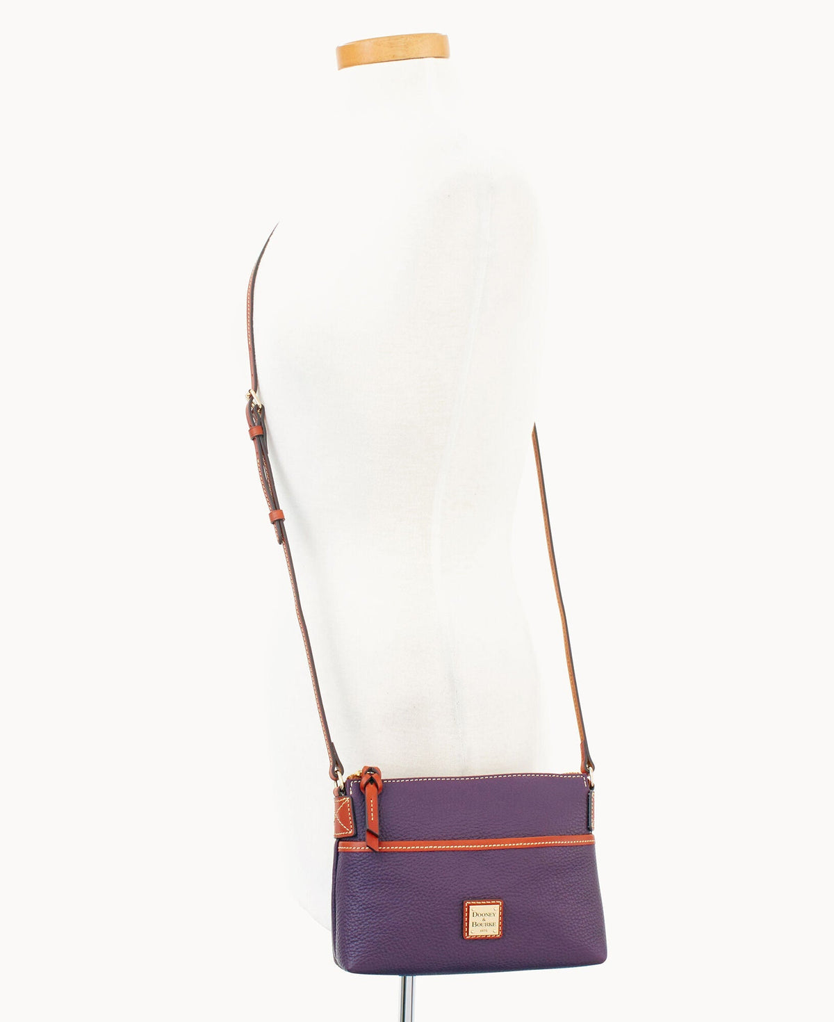 Pebble Grain Ginger Crossbody