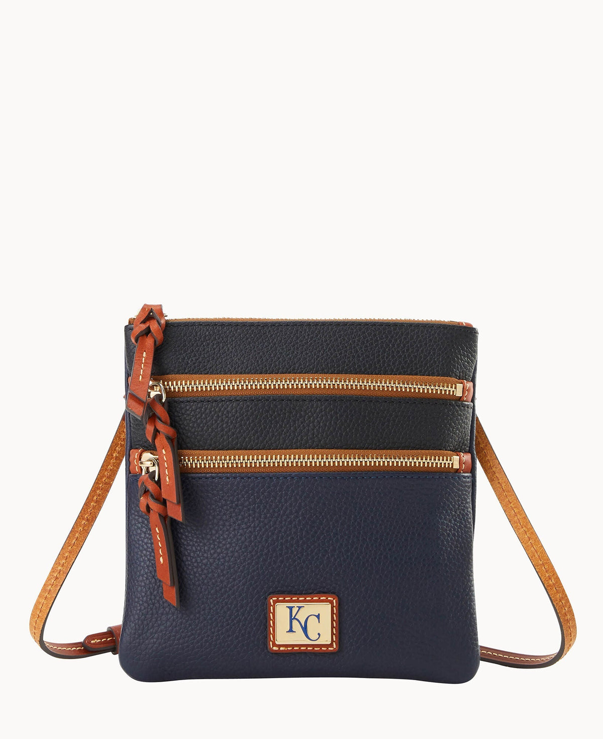 MLB Royals Triple Zip Crossbody