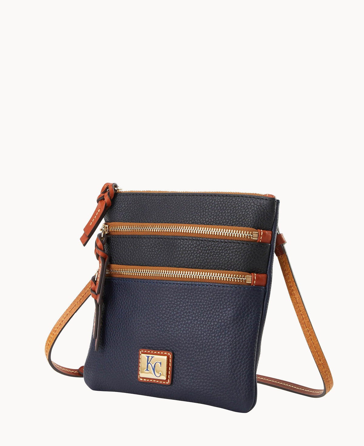 MLB Royals Triple Zip Crossbody