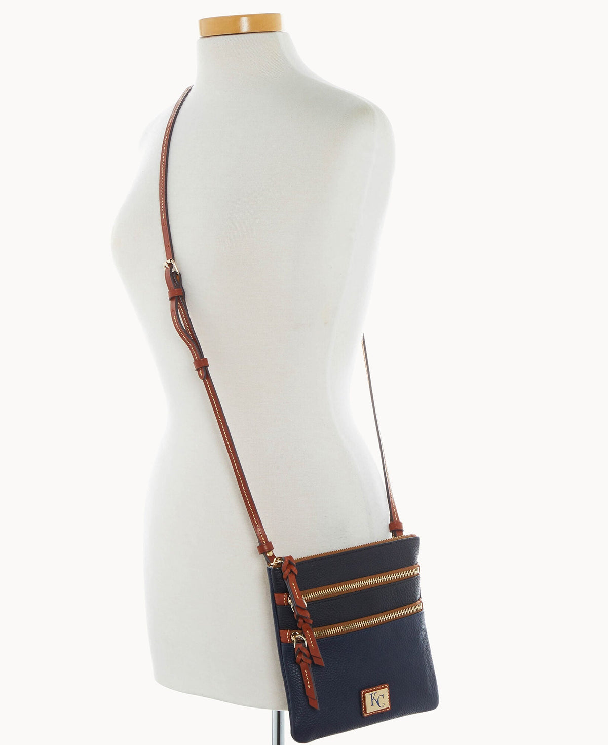 MLB Royals Triple Zip Crossbody