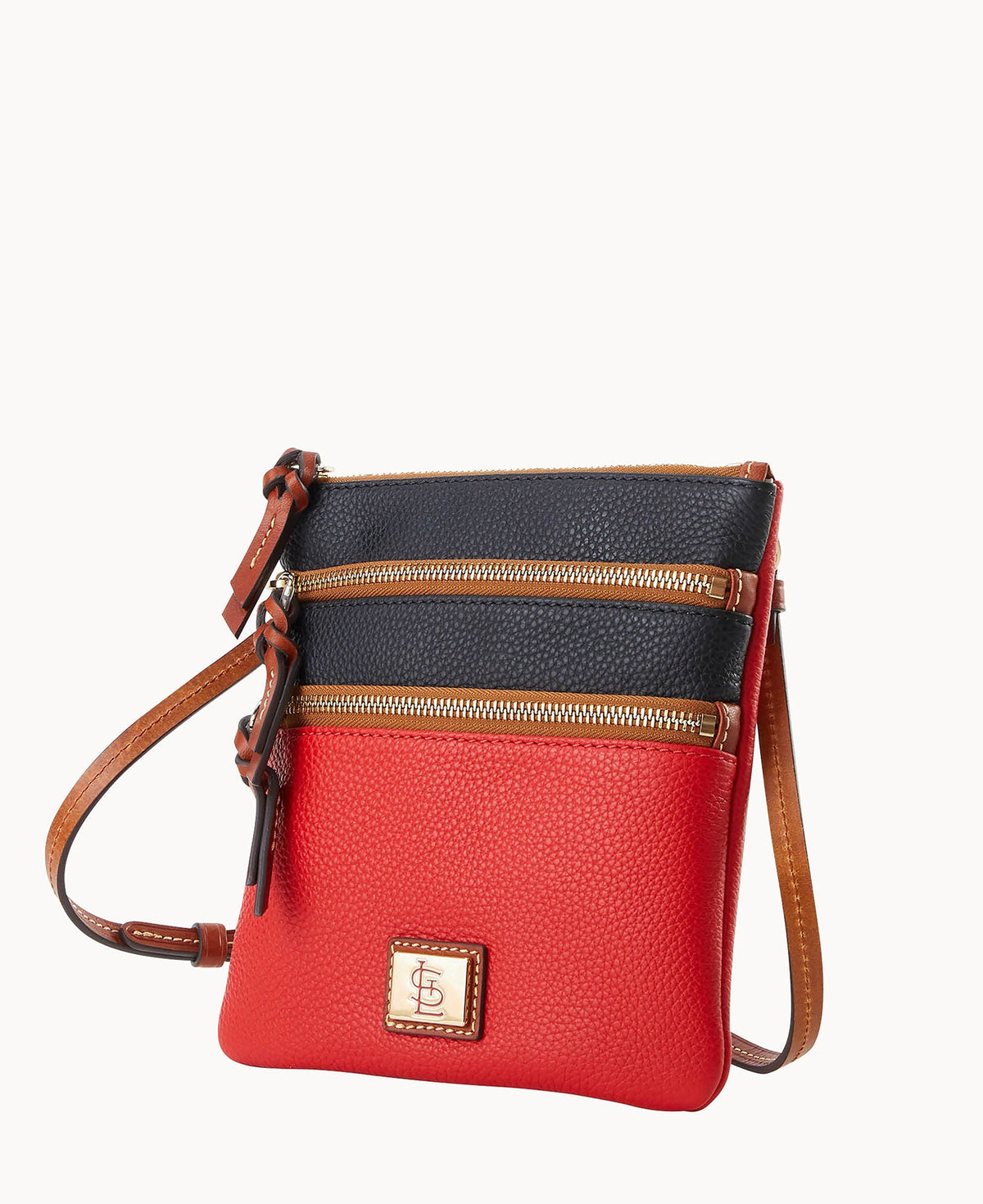 MLB Cardinals Triple Zip Crossbody