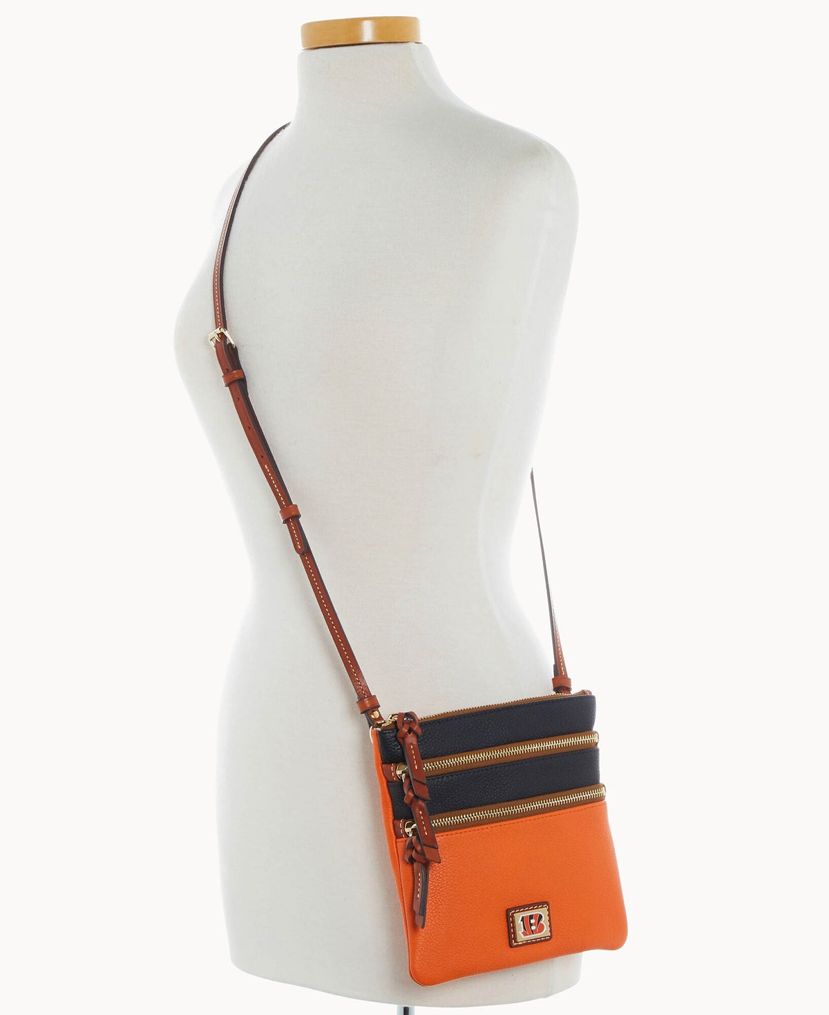 NFL Bengals Triple Zip Crossbody