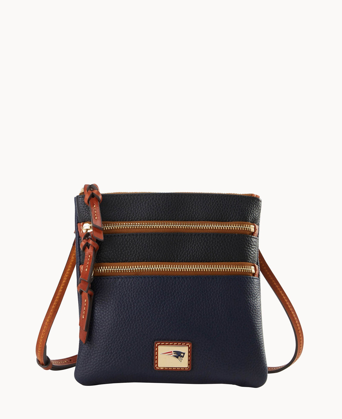 NFL Patriots Triple Zip Crossbody