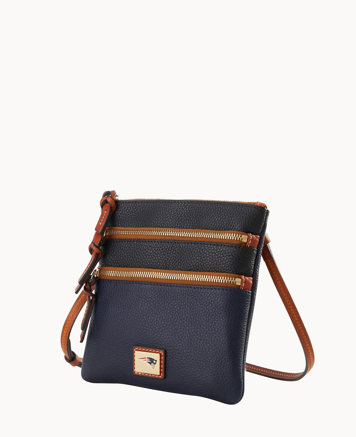 NFL Patriots Triple Zip Crossbody