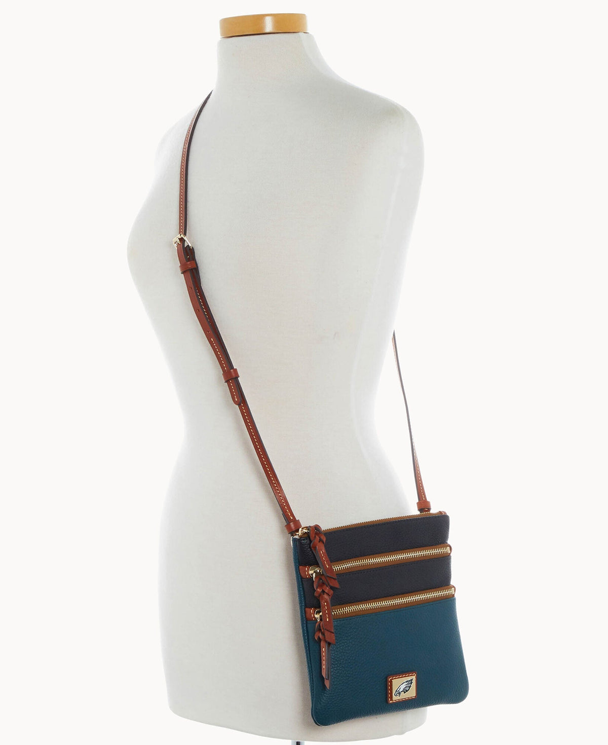 NFL Eagles Triple Zip Crossbody