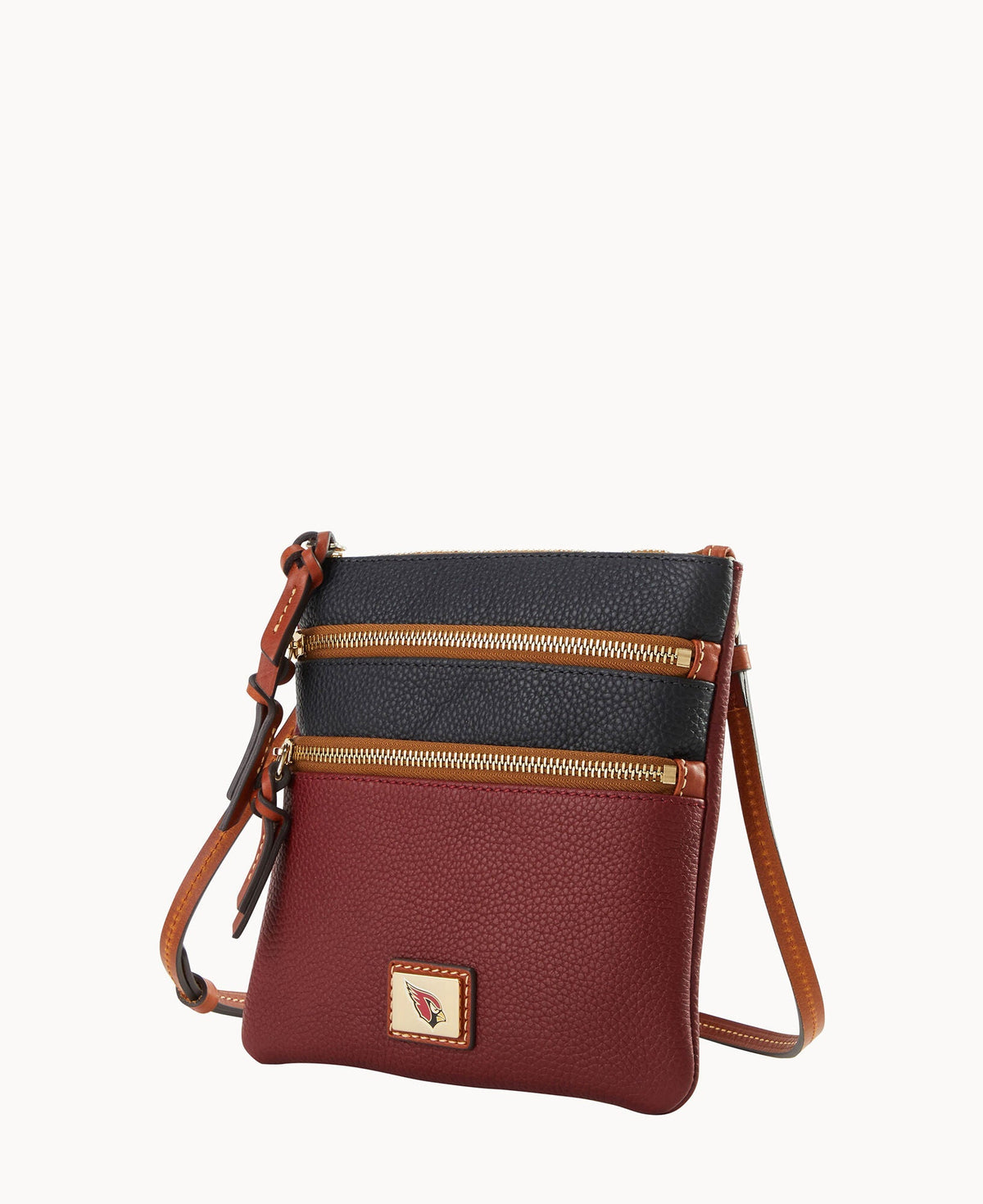 NFL AZ Cardinals Triple Zip Crossbody