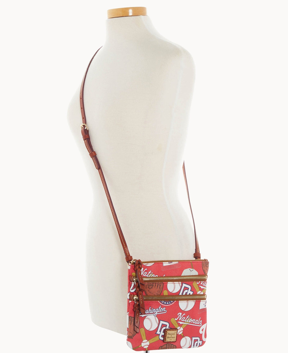 MLB Nationals Triple Zip Crossbody
