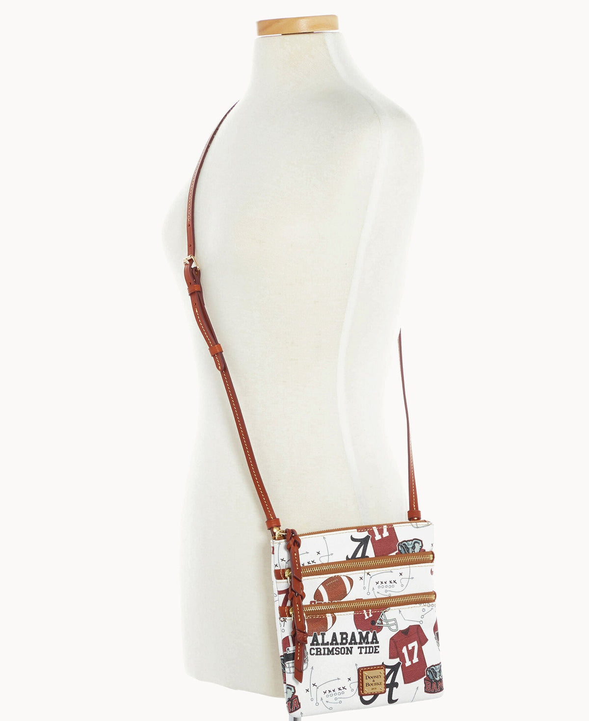 Collegiate University of Alabama Triple Zip Crossbody