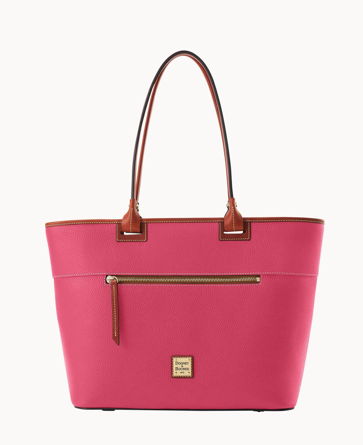 Pebble Grain Large Zip Tote