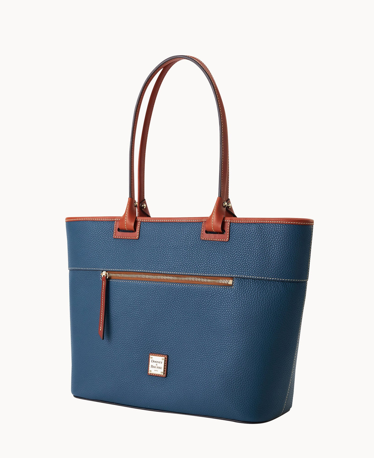 Pebble Grain Large Zip Tote