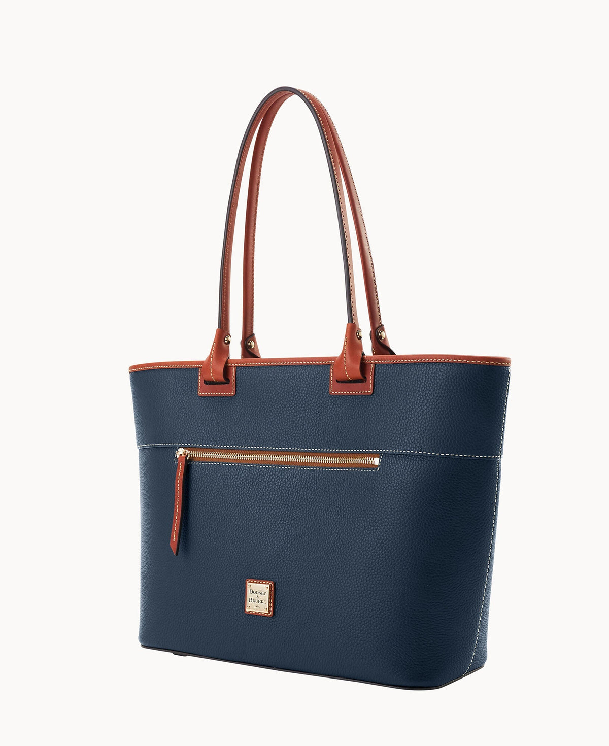 Pebble Grain Large Zip Tote
