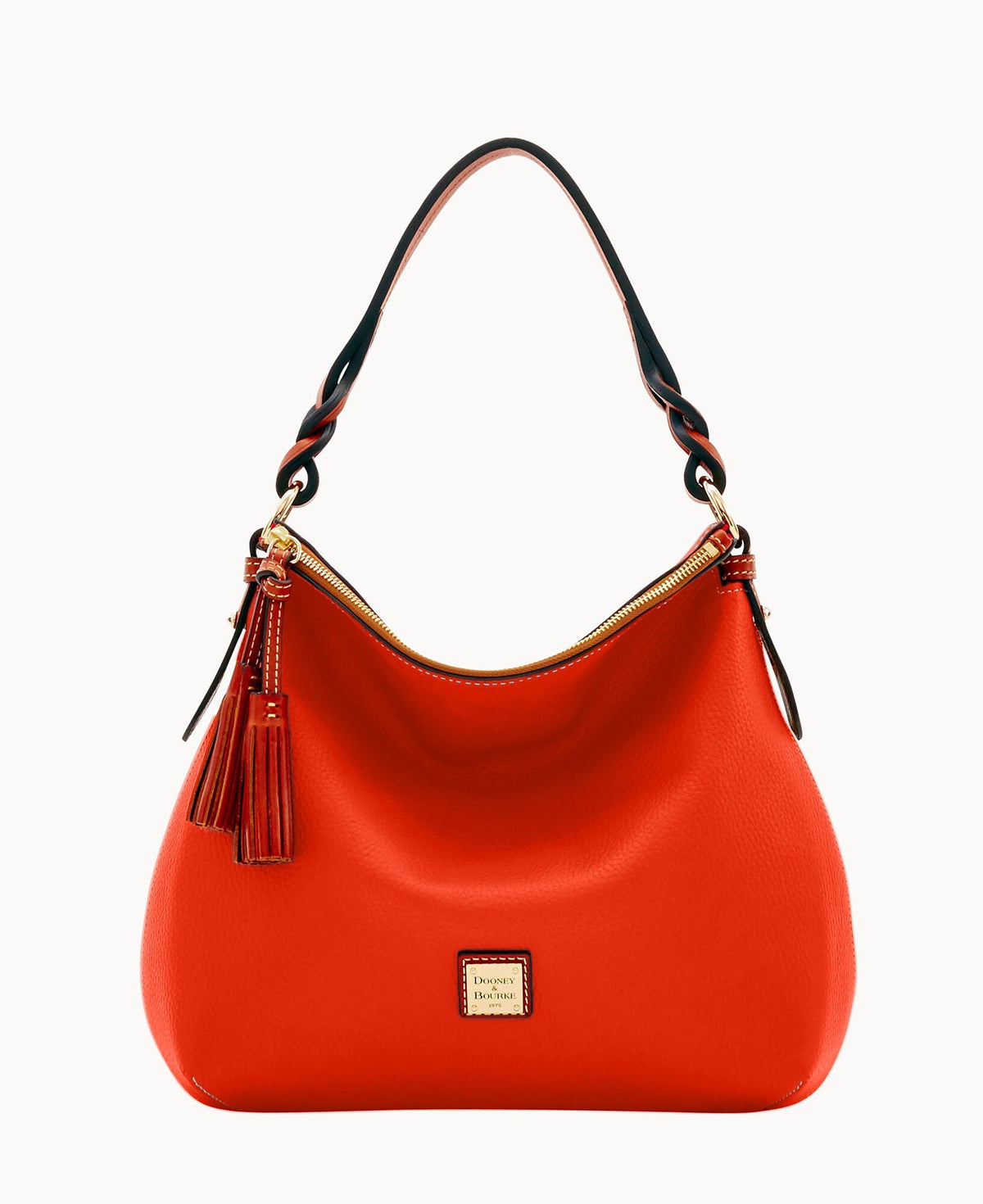 Pebble Grain Twist Strap Hobo