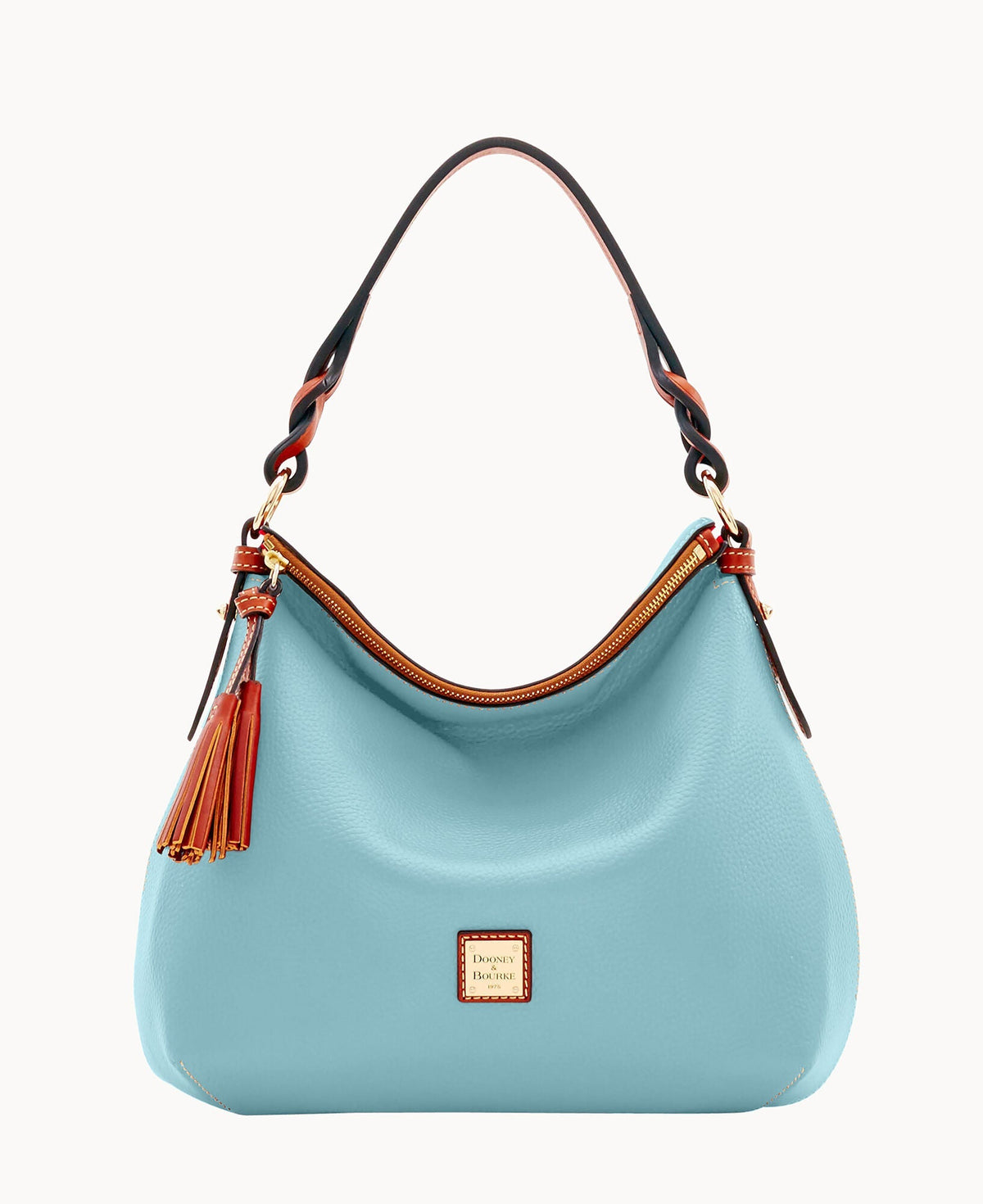Pebble Grain Twist Strap Hobo