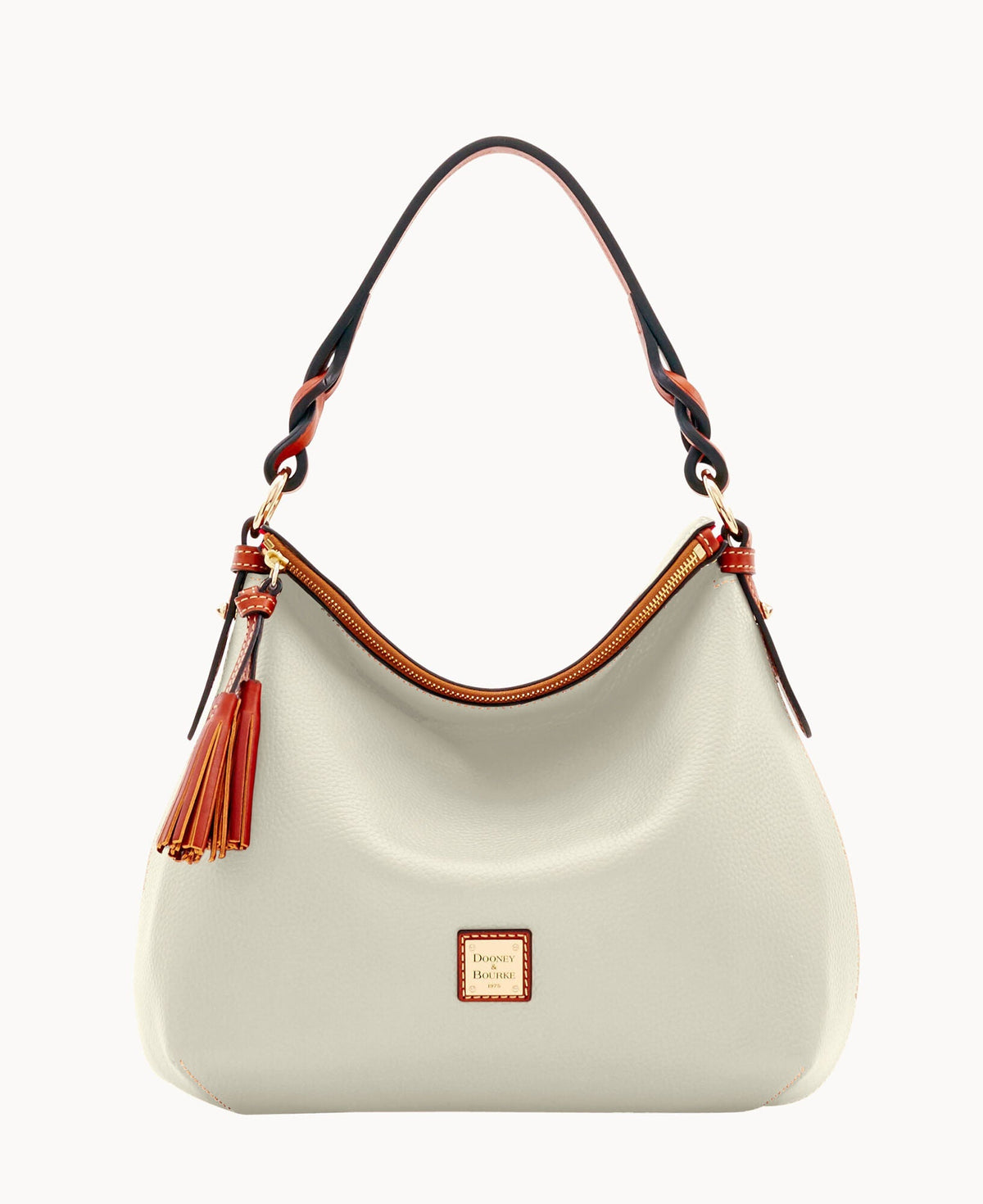 Pebble Grain Twist Strap Hobo