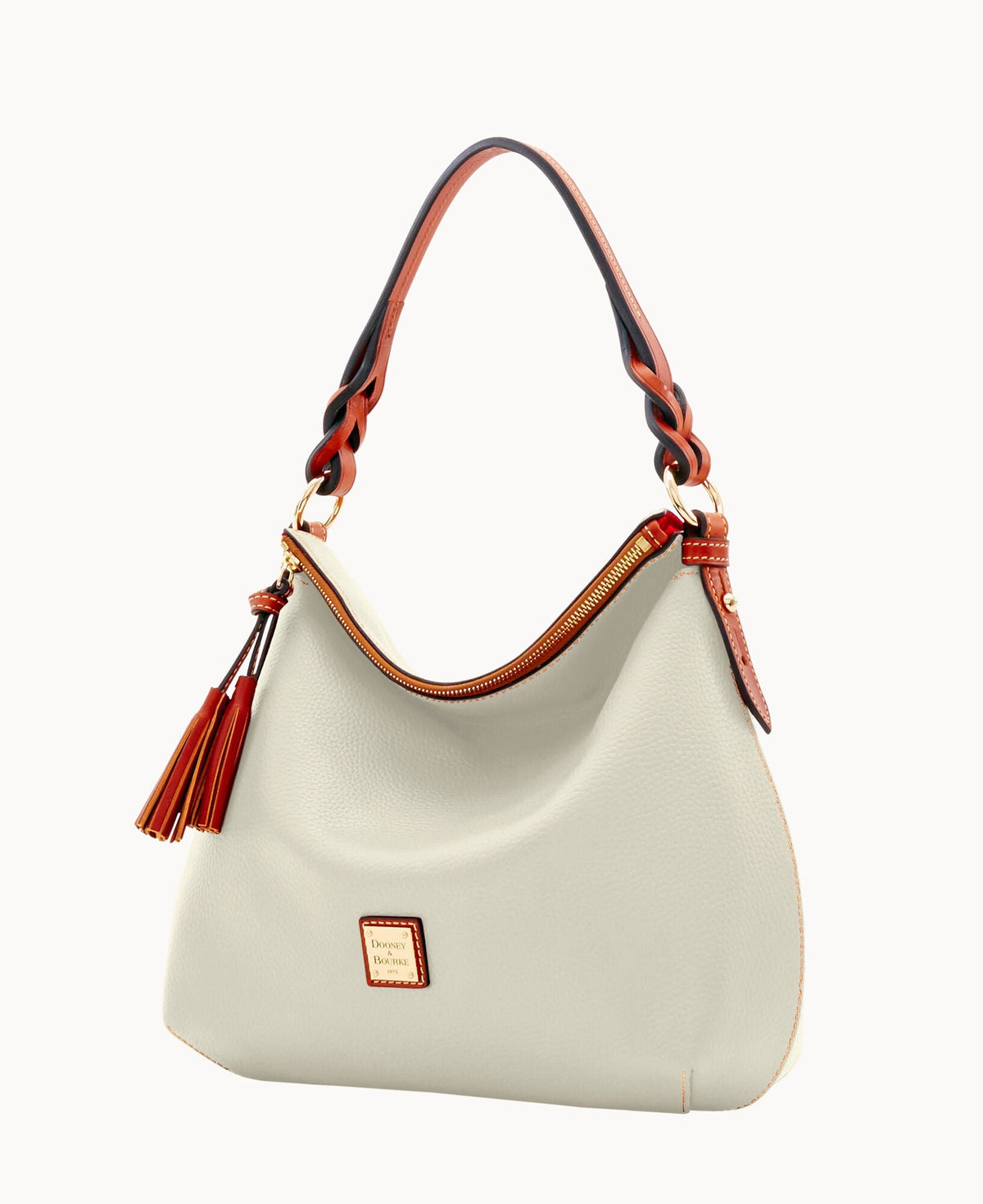 Pebble Grain Twist Strap Hobo