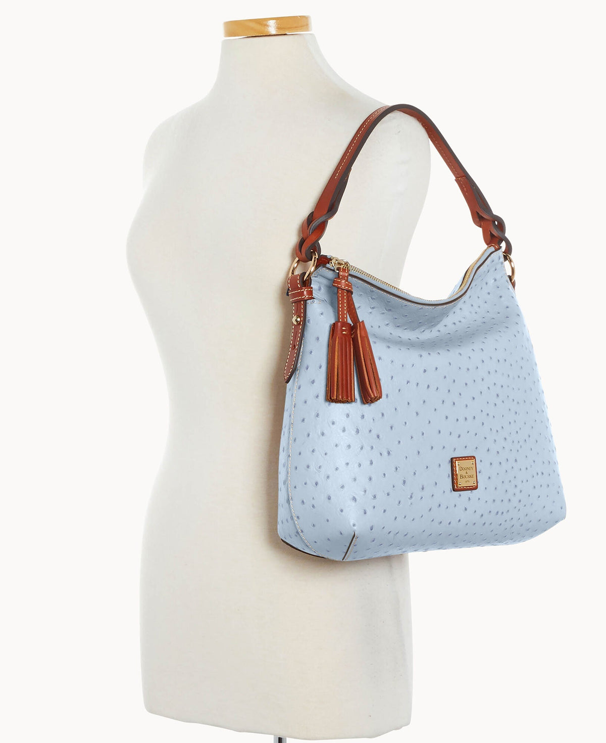 Ostrich Twist Strap Hobo