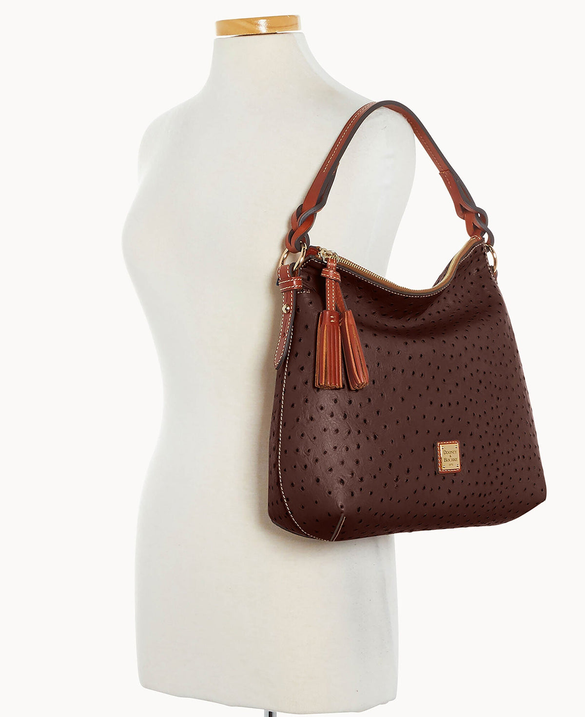 Ostrich Twist Strap Hobo